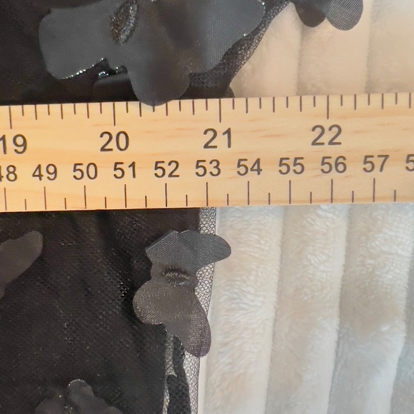 #A006  Shein  Whimsical Chic Gothic Romance  Fairycore Glam Black Dress NWOT XL - Picture 7 of 8